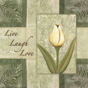 TulipsLive Laugh Love by Maria Girardi 9x9 