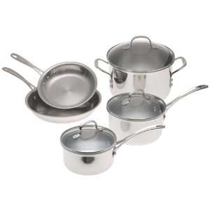    Calphalon Tri Ply Stainless 8 Piece Cookware Set