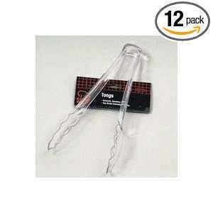  Chef Craft 9 Inch Clear Plastic Tongs (Pack of 12): Health 