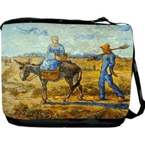  Van Gogh Art Morning Messenger Bag   Book Bag   School Bag 