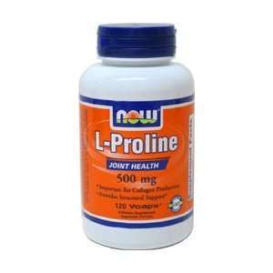  L Proline by NOW Foods   (500mg   120 Vegetarian Capsules 
