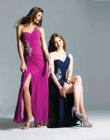   Sequin Applique Evening Gown Prom Dress Plum Size 2 New NWT  