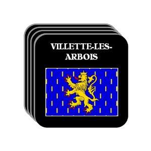 Franche Comte   VILLETTE LES ARBOIS Set of 4 Mini Mousepad Coasters
