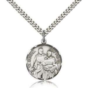  Sterling Silver St. Raphael the Archangel Pendant Jewelry