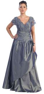 PLUS SIZE MOTHER of the GROOM BRIDE GOWNS EVENING DRESS  