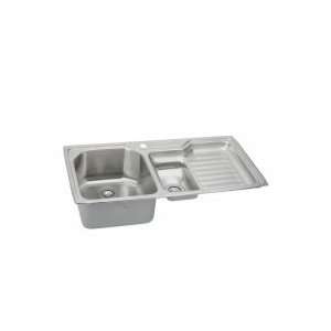   HARMONY SINK Left Double Bowl Ribbed Work Area Cutting Board EGPI4322L