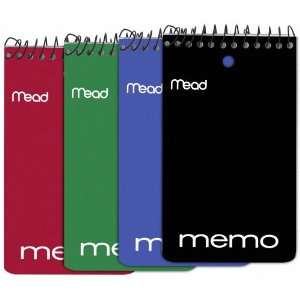  Mead Wirebound Memo Book, College Ruled, 3 x 5 Inches 