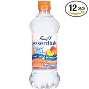 Fruit2O, Essential, Peach Mango, 18 Ounce Bottles (Pack of 12)  