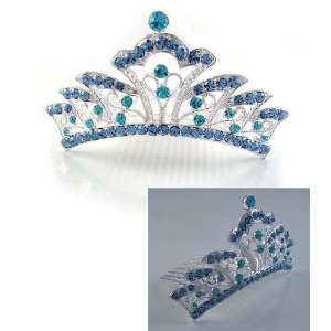    Flower Girl Pageant Princess Crown Tiara Hair Comb h71 Beauty