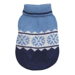   Inch Acrylic Cross Country Dog Sweater, Teacup, Blue: Pet Supplies