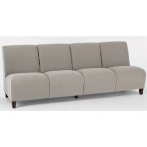  4 Seat Armless Sofa in Standard Fabric or Vinyl 
