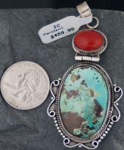 Native American Navajo 925 Sterling Silver Rare Genuine Turquoise 