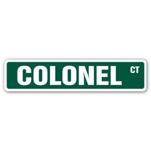   COLONEL Street Sign full bird US Army Marine COL: Patio, Lawn & Garden