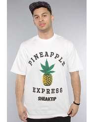 Sneaktip The Pineapple Express Tee in White,T shirts for Men