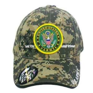  US ARMY STRONG LICENSED SEAL MILITARY DIGITAL CAMO HAT 