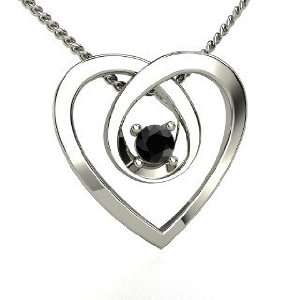  Infinite Heart Pendant, Sterling Silver Necklace with 