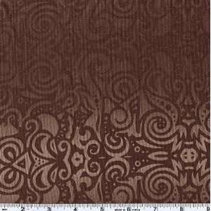  45 Wide Chutes and Ladders Ombre Brown Fabric By The 