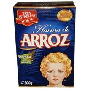 Tres Estrellas Rice Flour   Harina De Arroz 17.6 oz  