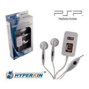  New Psp3/ Psp2 Skype Headphones W/ Remote Control Connects 
