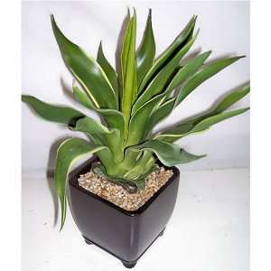 17 Deluxe Artificial Agave Plant in Ceramic 