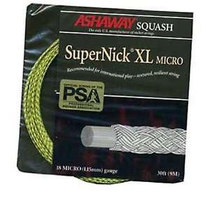 Ashaway Supernick XL Micro Squash String   18 gauge (1 set) Yellow 