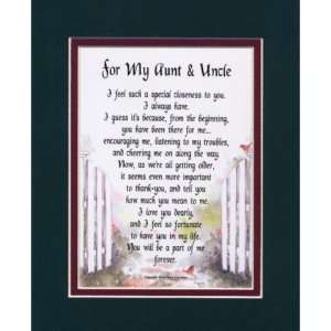 FOR MY AUNT & UNCLE   A GIFT FOR AUNT & UNCLE LOVE POEM  