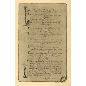  1908 Print Edith Lynwood Winn Cellists Prayer Poem 