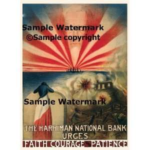  The Harriman National Bank Faith Courage Patience American 