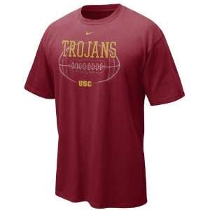  Nike USC Trojans Cardinal Quarterback Draw T shirt Sports 