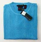 New TULLIANO Light Blue S/S Sweater Shirt L NWT $190