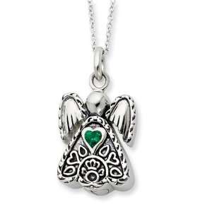  May, Angel Ash Holder Necklace in Sterling Silver Jewelry