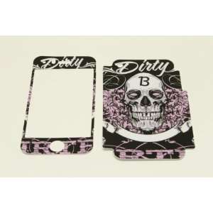  iPhone 3G/3GS Skin Decal Sticker   Pink Skull Everything 