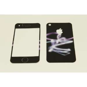  iPhone 3G/3GS Skin Decal Sticker   Crazy Glowing Lights 
