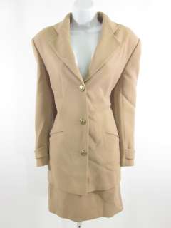 ANNEX Tan Long Sleeve Blazer Jacket Skirt Suit Sz 6  