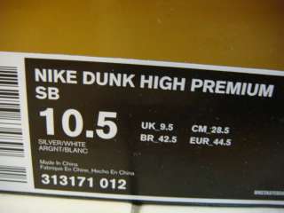 Nike Dunk High Premium SB Shoe Goo Mens Sz 10.5 Red Huf  