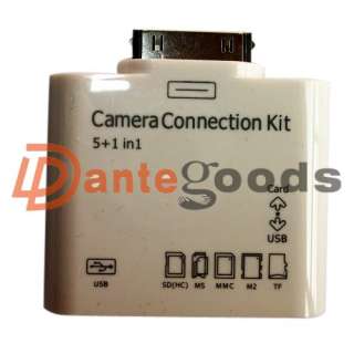 in1 USB Camera Connection Kit TF SD Card Reader Adapter For Apple iPad 
