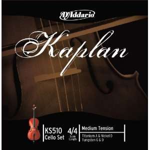  Kaplan Cello String Set 4/4 Scale Medium Tension 