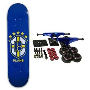  PLAN B Complete Skateboard United Blue 7.75 Sports 