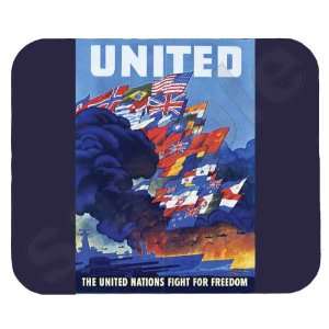  United Nations Fight for Freedom Mouse Pad Office 