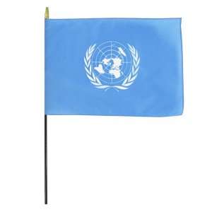  United Nations 8 x 12 Stick Flag Patio, Lawn & Garden