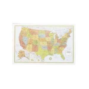  Rand McNally Company  United States Laminated Wall Map 