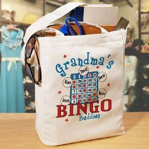  Bingo Personalized Canvas Tote Bag: Everything Else