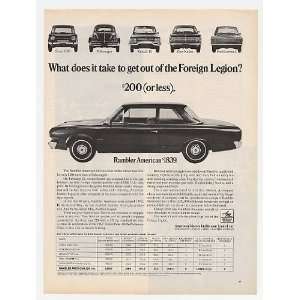  1967 American Motors Rambler American 220 Print Ad (2782 