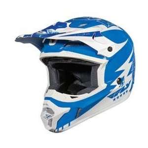 Fly Racing Kinetic Youth Helmet, Blue/White, Size Sm, Primary Color 