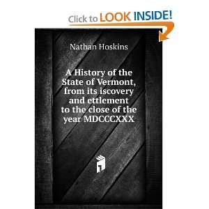   and ettlement to the close of the year MDCCCXXX Nathan Hoskins Books