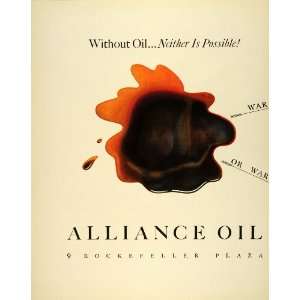  1942 Ad Alliance Oil Industrial Lubricants Diesel 