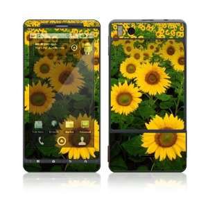  Motorola Droid X Skin Decal Sticker   Sun Flowers 