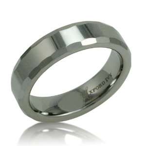 6mm Mens Beveled Edge Comfort Fit Tungsten Wedding Band ( Available 