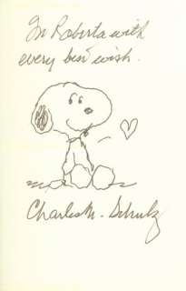 CHARLES M. SCHULZ   ANNOTATED BOOK SIGNED CIRCA 1989  