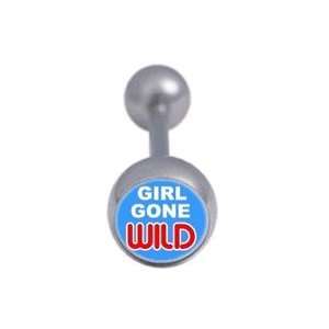  Girl Gone Wild Logo Tongue Ring Barbell body Piercing 